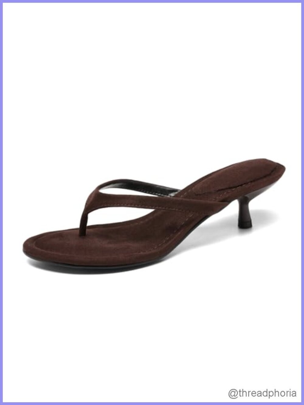 Womens Kitten Heel Flip Flop Sandals Open Toe Thong Heeled Slides
